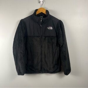 The North Face Girls Osito Denali Jacket Fuzzy Fleece Black Large 14-16